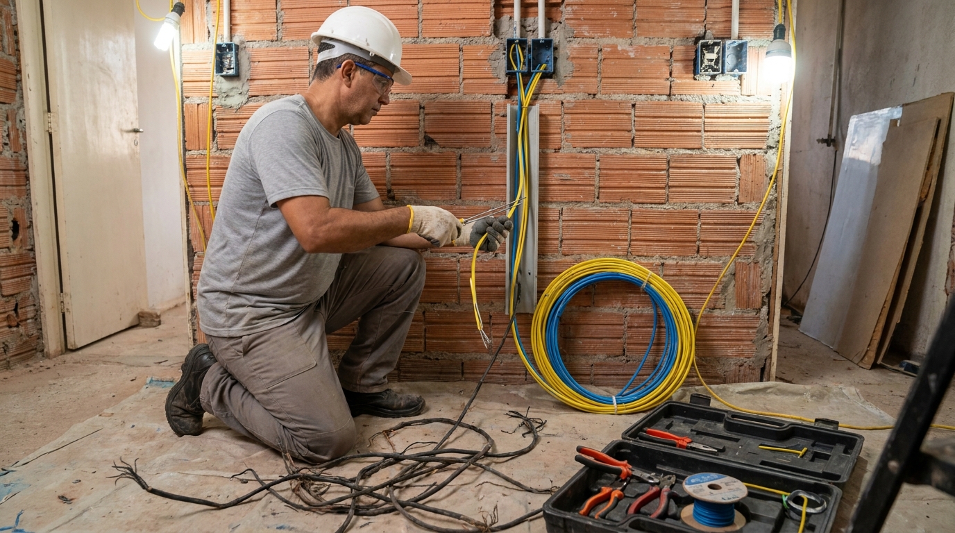 Adequação de Fiação em Iputinga, Recife‑PE