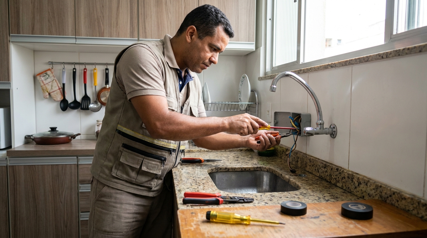 Instalação em Cozinha ou Área Gourmet em Iputinga, Recife‑PE